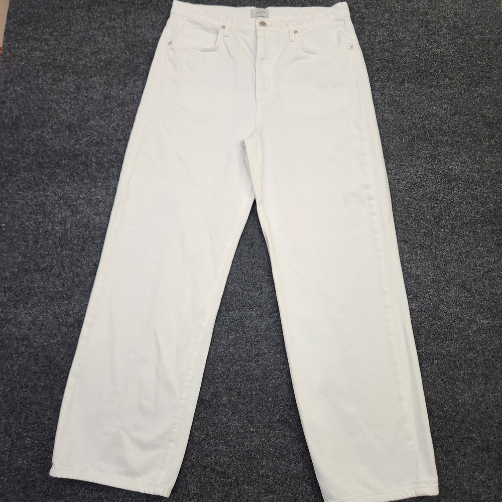 Joes Jeans Womens 29 The Ryan White Low Slung Baggy Wide Leg Stretch Clean Lined
